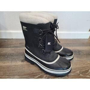 Sorel Caribou Women's Waterproof Boot size‎ 11 Black NEW